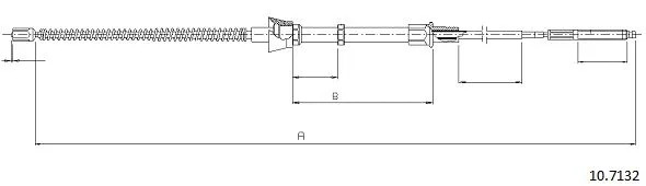 Cable Pull, parking brake (10.7132)