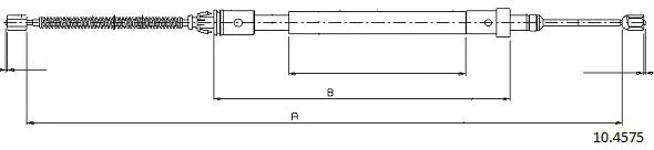 Cable Pull, parking brake (10.4575)