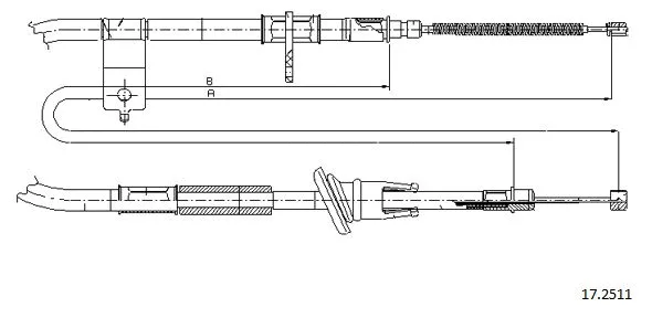 Cable Pull, parking brake (17.2511)