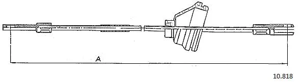 Cable Pull, parking brake (10.818)