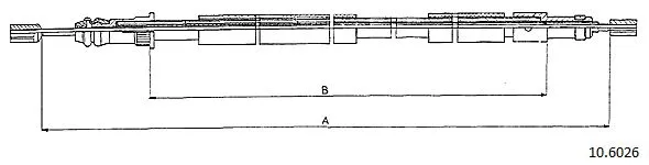 Cable Pull, parking brake (10.6026)