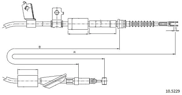 Cable Pull, parking brake (10.5229)