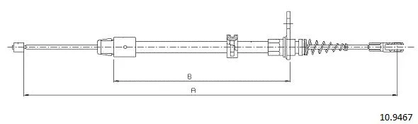 Cable Pull, parking brake (10.9467)