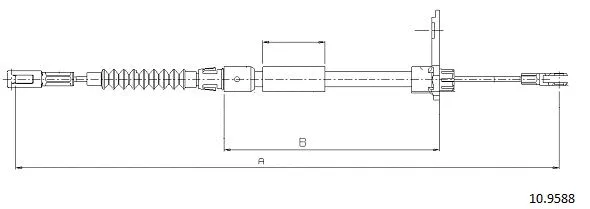 Cable Pull, parking brake (10.9588)