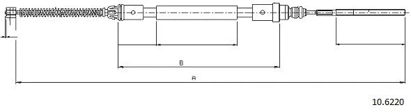 Cable Pull, parking brake (10.6220)