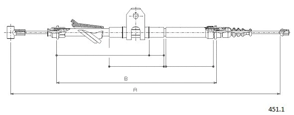 Cable Pull, parking brake (451.1)