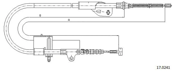 Cable Pull, parking brake (17.0241)