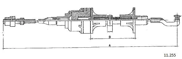 Cable Pull, clutch control (11.255)