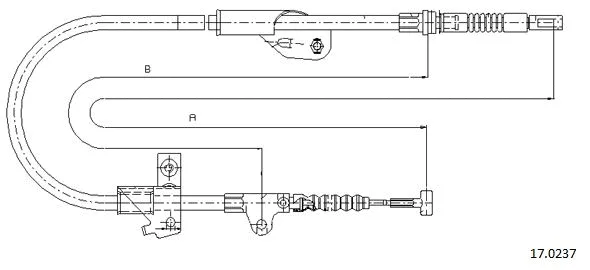 Cable Pull, parking brake (17.0237)
