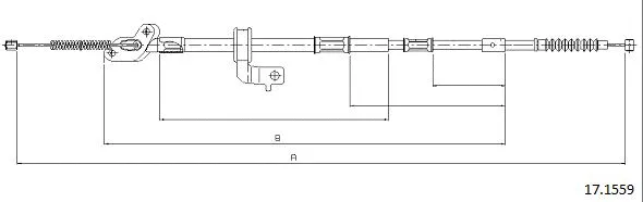 Cable Pull, parking brake (17.1559)