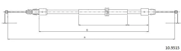 Cable Pull, parking brake (10.9515)