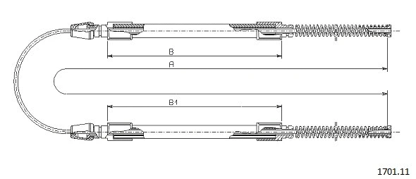 Cable Pull, parking brake (1701.11)