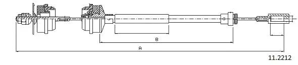 Cable Pull, clutch control (11.2212)
