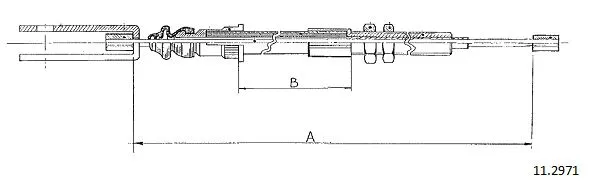 Cable Pull, clutch control (11.2971)