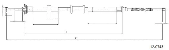Cable Pull, parking brake (12.0743)