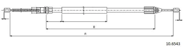 Cable Pull, parking brake (10.6543)