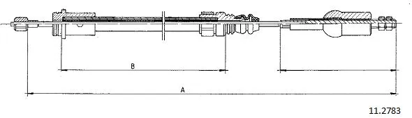 Cable Pull, clutch control (11.2783)