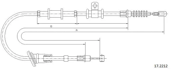Cable Pull, parking brake (17.2212)