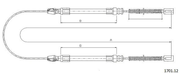 Cable Pull, parking brake (1701.12)