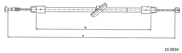 Cable Pull, parking brake (10.9834)