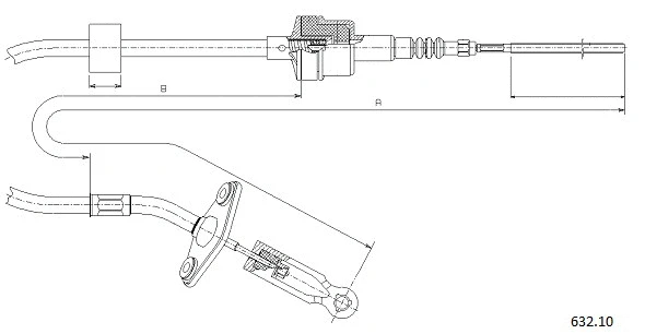 Cable Pull, clutch control (632.10)