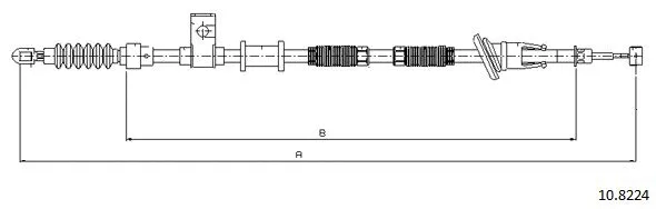 Cable Pull, parking brake (10.8224)