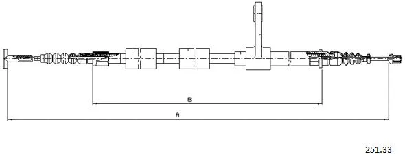 Cable Pull, parking brake (251.33)