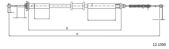Cable Pull, parking brake (12.1500)