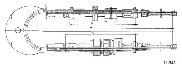 Cable Pull, parking brake (11.548)