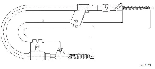 Cable Pull, parking brake (17.0074)