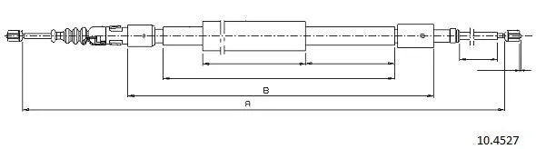Cable Pull, parking brake (10.4527)