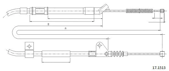 Cable Pull, parking brake (17.1513)