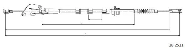 Cable Pull, clutch control (18.2511)