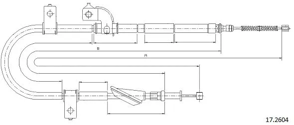 Cable Pull, parking brake (17.2604)