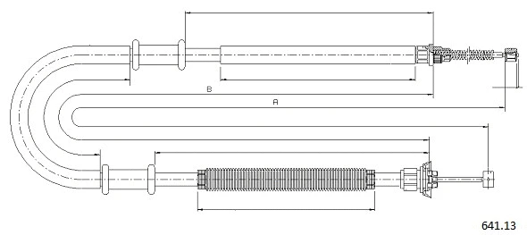 Cable Pull, parking brake (641.13)