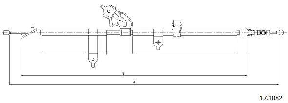 Cable Pull, parking brake (17.1082)