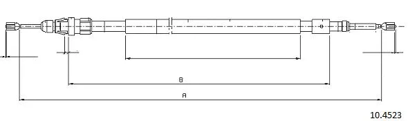 Cable Pull, parking brake (10.4523)
