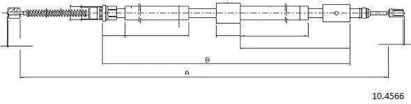 Cable Pull, parking brake (10.4566)