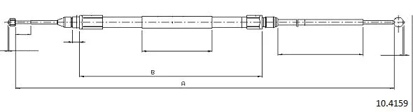 Cable Pull, parking brake (10.4159)