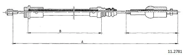 Cable Pull, clutch control (11.2781)
