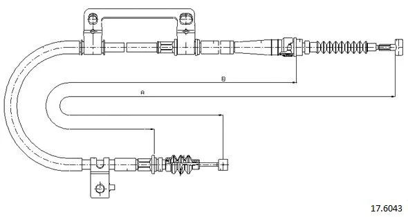 Cable Pull, parking brake (17.6043)