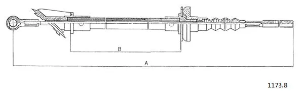 Cable Pull, clutch control (1172.1)
