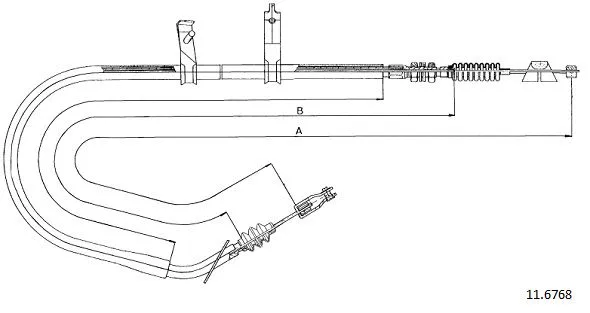 Cable Pull, parking brake (17.067)