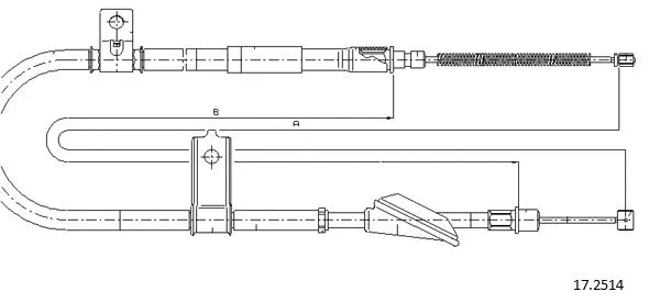 Cable Pull, parking brake (17.2514)