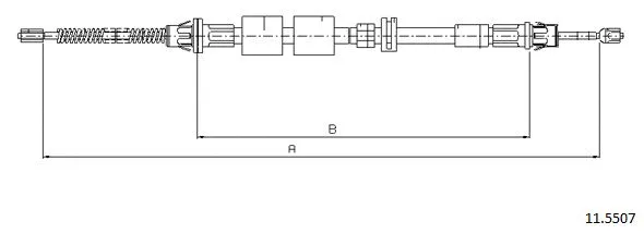 Cable Pull, parking brake (11.5507)
