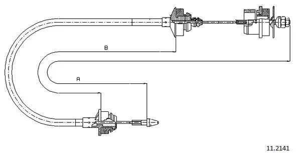 Cable Pull, clutch control (11.2141)