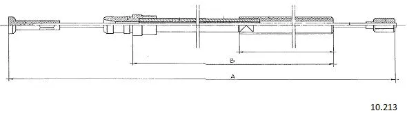 Cable Pull, clutch control (10.213)