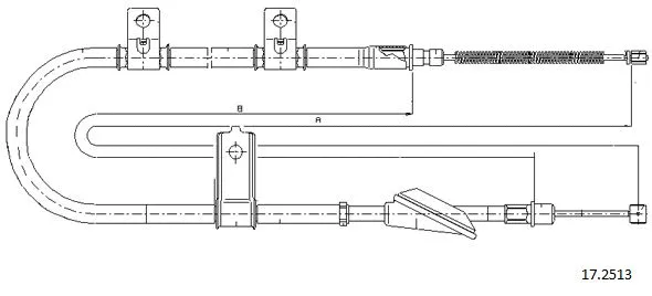 Cable Pull, parking brake (17.2513)