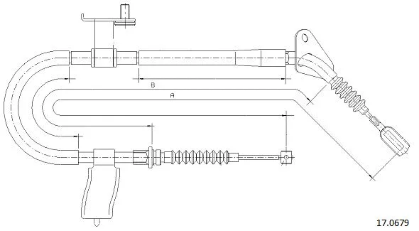 Cable Pull, parking brake (17.0679)