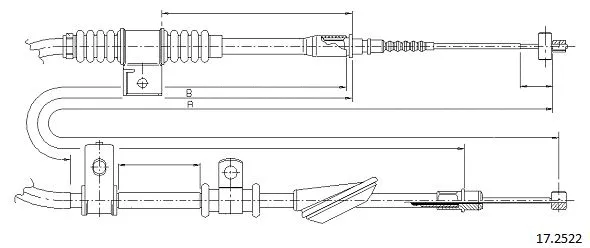 Cable Pull, parking brake (17.2522)